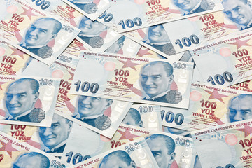 One Hundred Turkish Lira Banknotes
