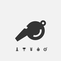 whistle blower icon vector illustration design