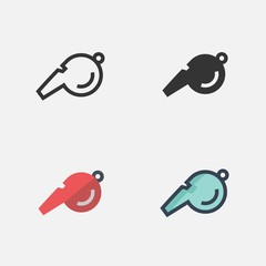 whistle blower icon vector illustration design
