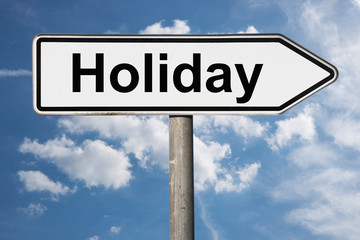 Obraz premium Wegweiser Holiday