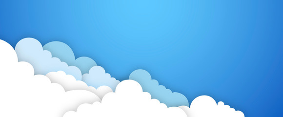 banner, cielo, nuvole,