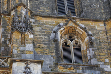 Obraz premium Cathedral in the historical city of Bayonne in France. Europe