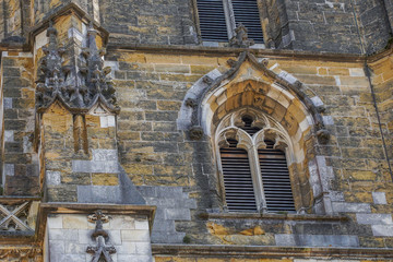 Cathedral in the historical city of Bayonne in France. Europe