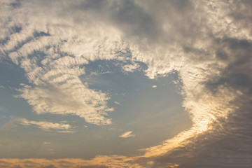 abstract sky background at evening day near twilight time