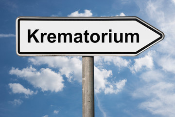 Wegweiser Krematorium