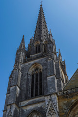 Fototapeta na wymiar Cathedral in the historical city of Bayonne in France. Europe
