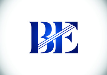 Initial Monogram Letter B E Logo Design Vector Template. Graphic Alphabet Symbol for Corporate Business Identity