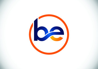 Obraz premium Initial Monogram Letter B E Logo Design Vector Template. Graphic Alphabet Symbol for Corporate Business Identity
