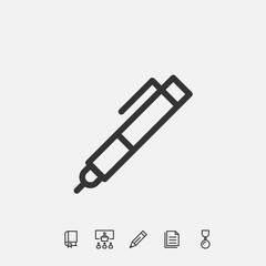 pen icon vector illustration design