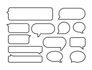 Obraz premium Message bubble. Bubble template. Speech bubble. Chat sign. Communication symbol. Vector speech bubble.