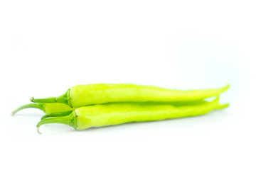 Green banana peppers (Prik-Yoek in Thailand)