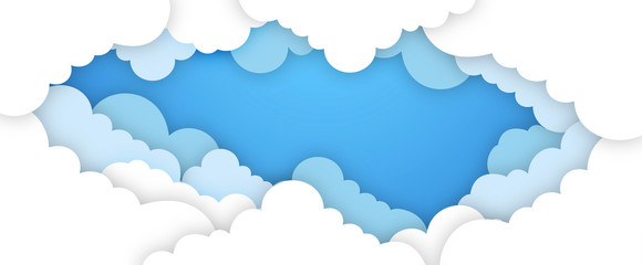 banner, cielo, nuvole,