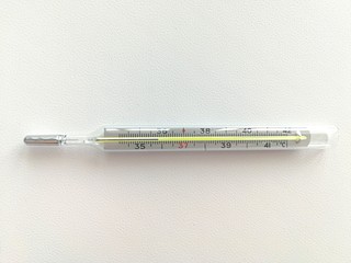 Thermometer. Thermometer Scale on white background