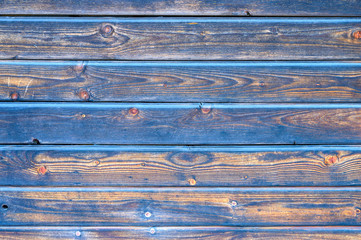 Obraz premium wooden boards background. aged burned black and blue wooden planks
