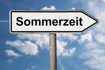 Wegweiser Sommerzeit