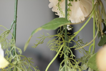 plastic flower artificial decoration