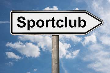 Obraz premium Wegweiser Sportclub