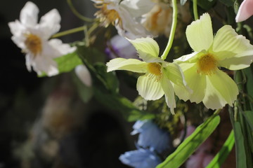 plastic flower artificial decor