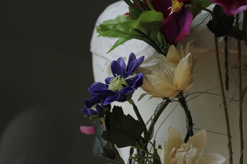 plastic flower artificial decor