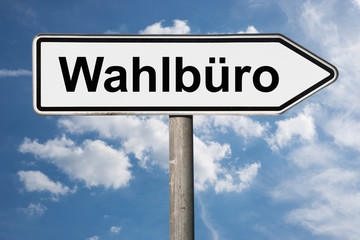 Wegweiser Wahlbüro