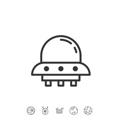 spaceship icon vector illustration design