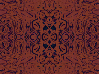 Minimalistic 3d abstract background snake skin dark red animal faces, masks, kaleidoscope, psychology test. For cards, decor and decoration
