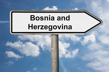 signpost Bosnia and Herzegovina
