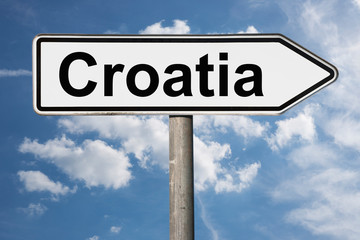signpost Croatia