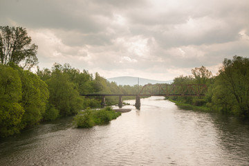 Rzeka w Polsce i las