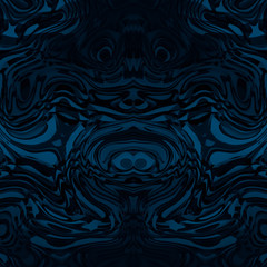 Minimalistic abstract blue background ultramarine animal faces, masks, kaleidoscope, psychology test. For cards, decor and decoration