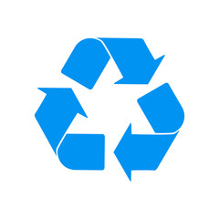 vector recycle symbol on a white background. Vector illustration