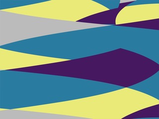 Beautiful of Colorful Art Blue, Purple, Grey and Yellow, Abstract Modern Shape. Image for Background or Wallpaper