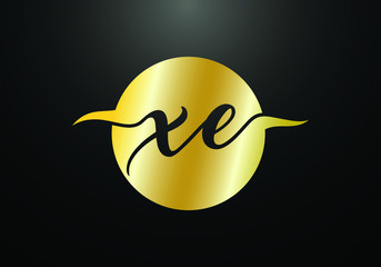 Initial Monogram Letter X E Logo Design Vector Template. Graphic Alphabet Symbol for Corporate Business Identity