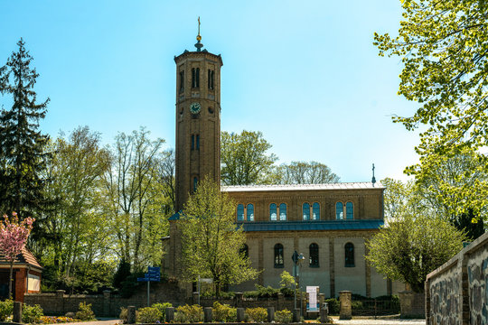 The historical church in Caputh, Brandenburg, Germany