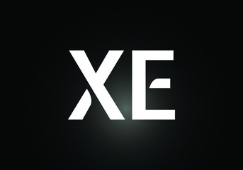 Initial Monogram Letter X E Logo Design Vector Template. Graphic Alphabet Symbol for Corporate Business Identity