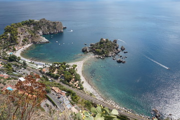 Obraz premium Isola Bella, Taormina, Sizilien