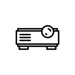 projector line icon