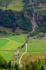 Traveling along Grossglockner alpine pass