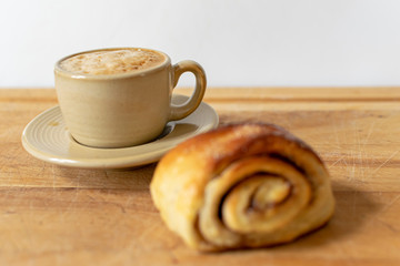 Espresso and Cinnamon roll