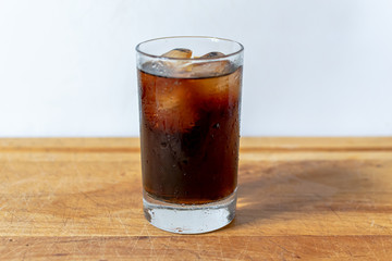 cola with ice