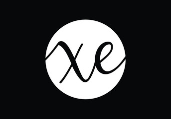 Initial Monogram Letter X E Logo Design Vector Template. Graphic Alphabet Symbol for Corporate Business Identity