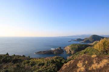 宮崎県日向市　クルスの海展望台からの風景