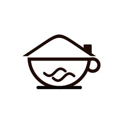 home and coffee logo