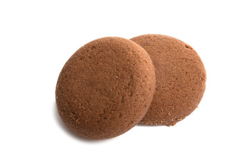 chocolate cookie isolated
