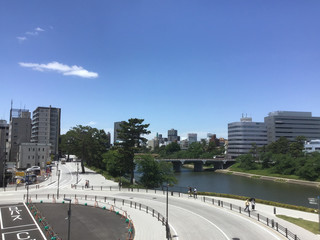 Scenery of Otogawa River near Okazaki Park
