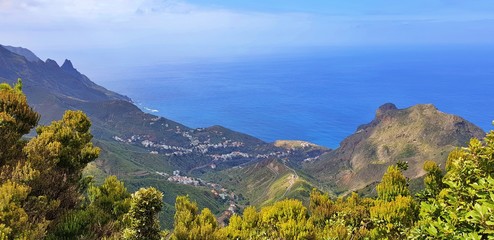 Panorama view on coastline