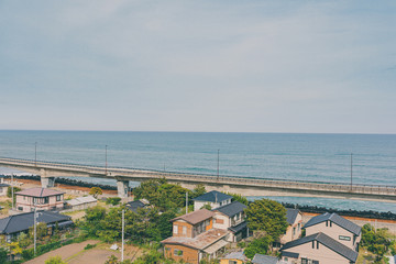 海岸線をドライブ