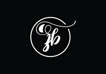 Obraz premium Initial Monogram Letter Z B Logo Design Vector Template. Graphic Alphabet Symbol for Corporate Business Identity