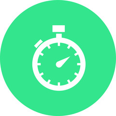Stopwatch time measuring vector icon