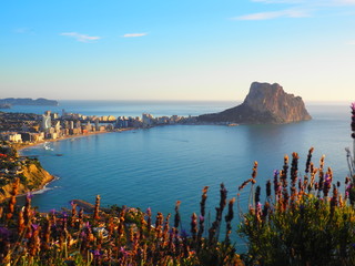 Panorámica del Peñon de Ifach en Calpe Alicante